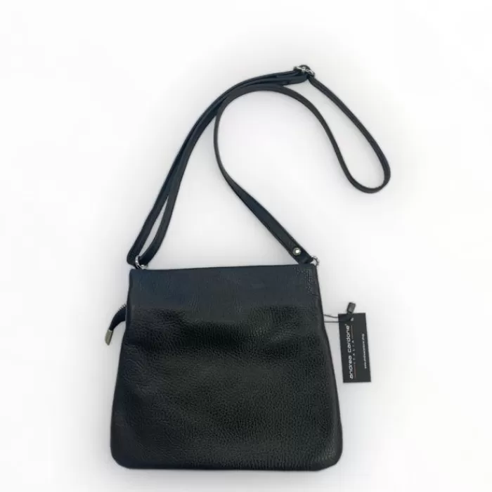 Lusana Shoe Boutique Handbags-Andrea Cardone Crossbody Bag Black