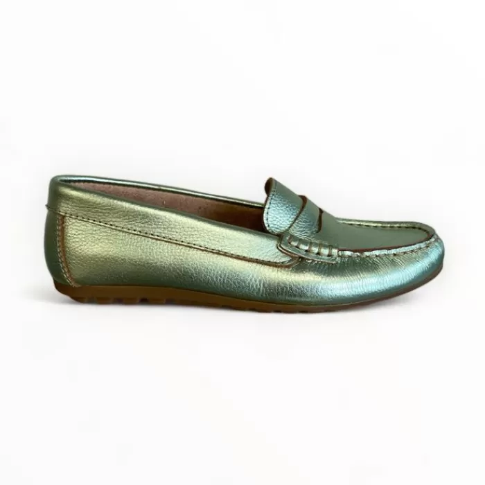 DChicas Flats- Kiowa Marsella Verde Mocassin