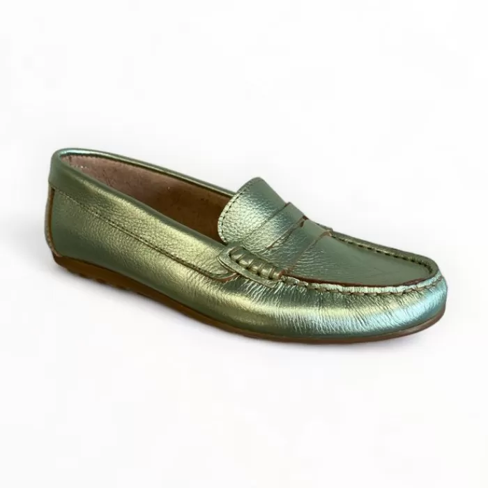 DChicas Flats- Kiowa Marsella Verde Mocassin