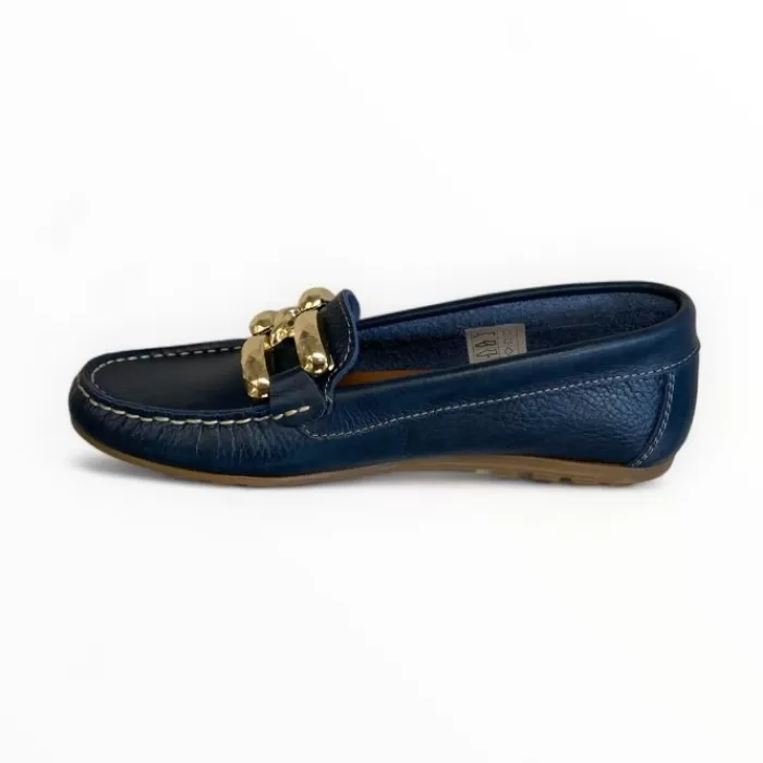 DChicas Flats- Kiowa Navy Mocassin