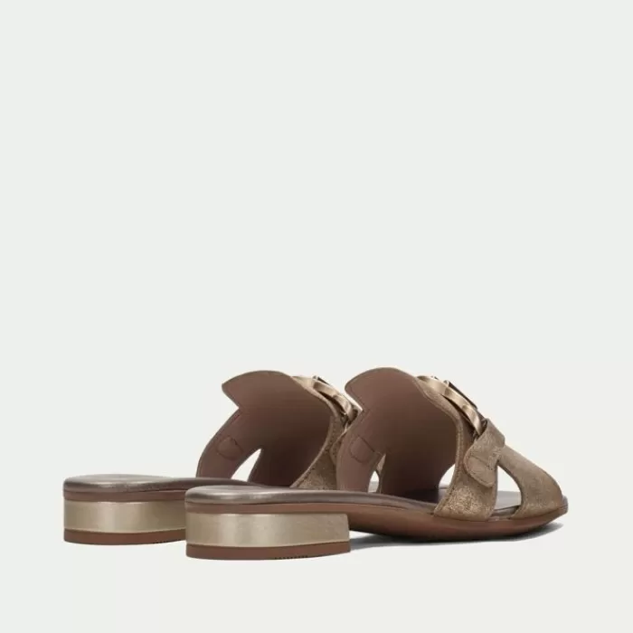 Hispanitas Sandals- Lena Moonlight Platino Slider Gold