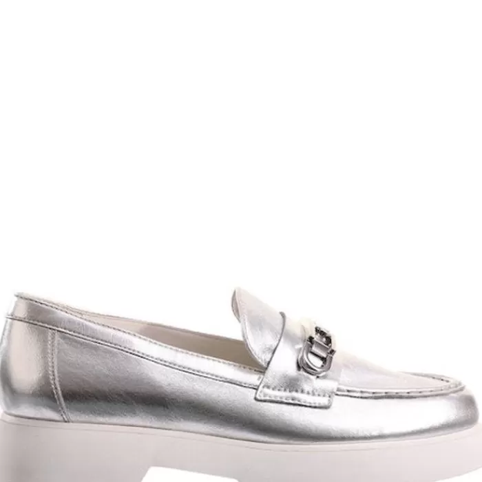 Hogl Flats- Cecil Chunky Loafer Silver