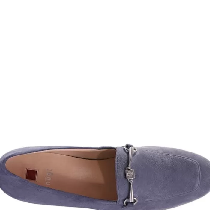 Hogl Flats- Close Suede Loafer Blue