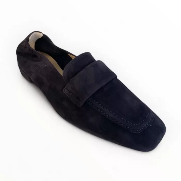 Högl Flats-Hogl Navy Suede Loafer