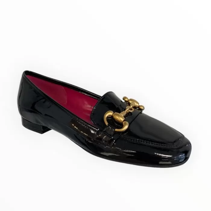 Le Babe Flats- Black Patent Loafer