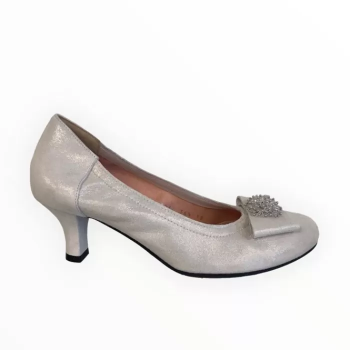 Le Babe Kitten Heels- Luce (3047) Silver