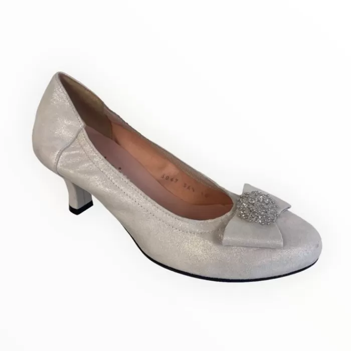 Le Babe Kitten Heels- Luce (3047) Silver