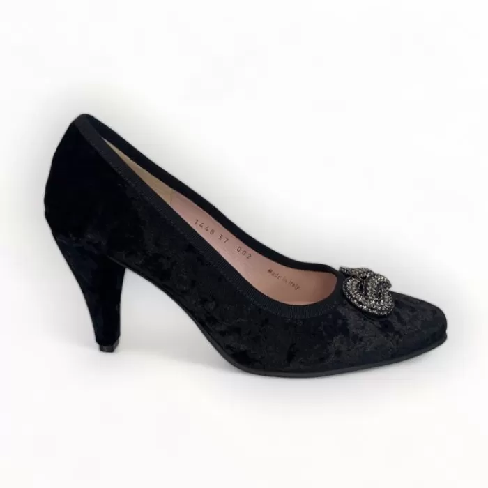 Le Babe High Heels- Velvet Nero (Style 1448)