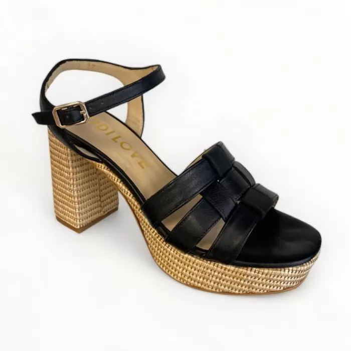 LODI Sandals- Black Platform Sandal