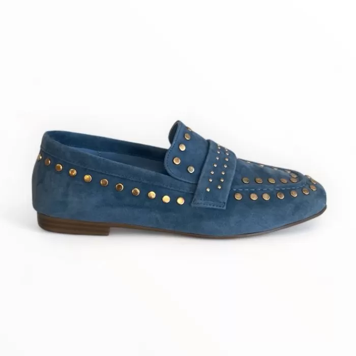 LODI Flats- Blue Suede Loafer