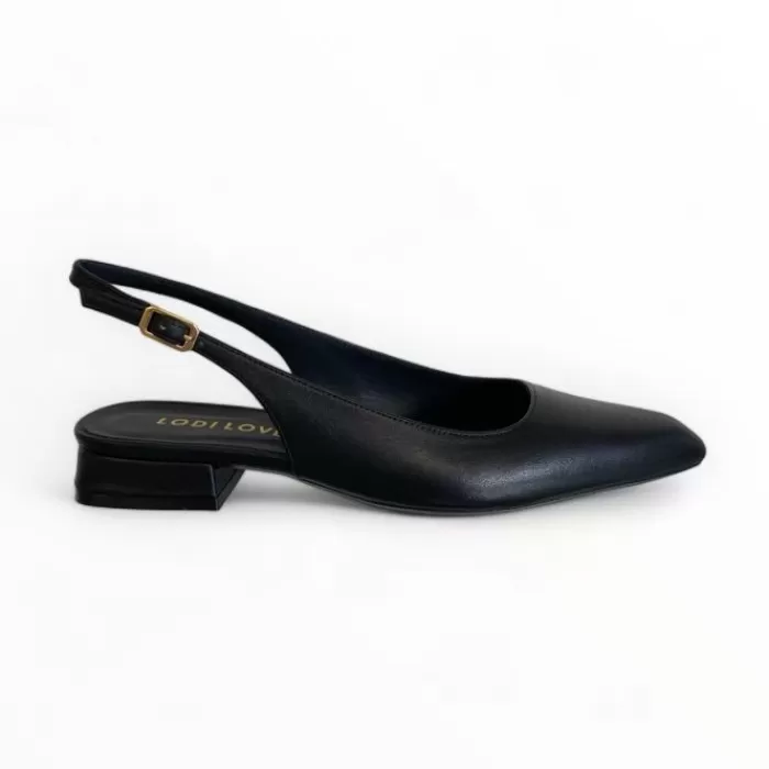 LODI Flats- Bro4880 Vegas Black Slingback