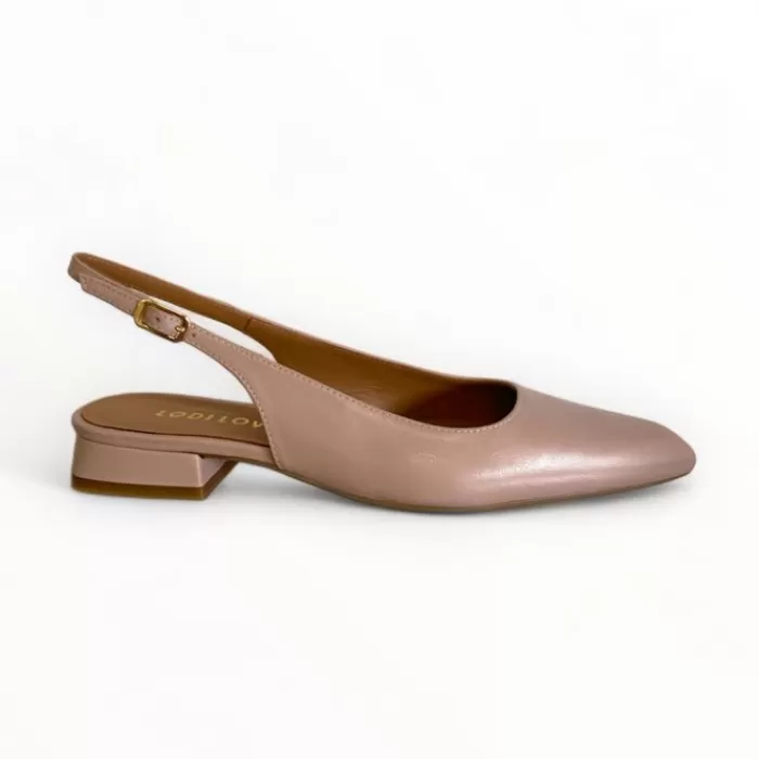 LODI Flats- Bro4880 Vegas Nude Slingback