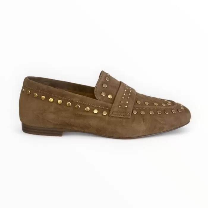 LODI Flats- Camel Suede Loafer