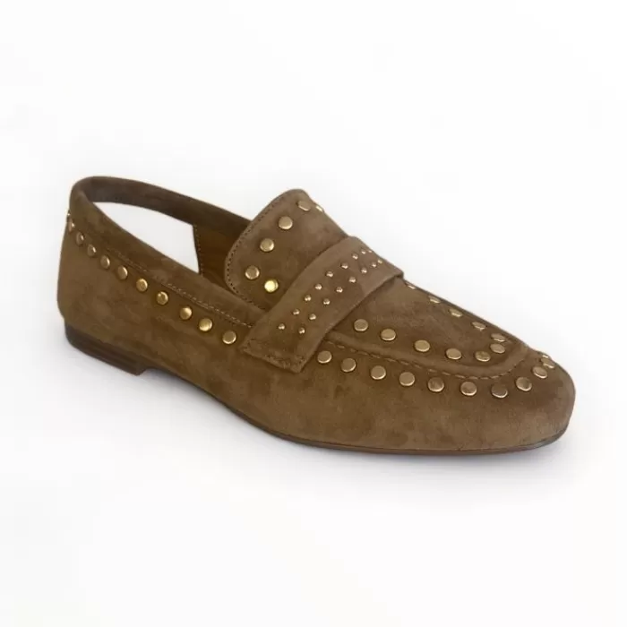 LODI Flats- Camel Suede Loafer