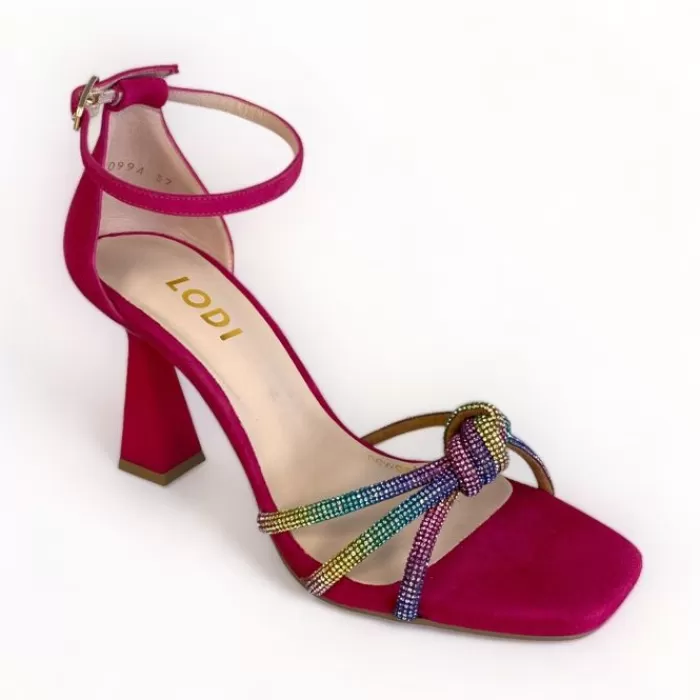 LODI Sandals- Hatin Pink Multi-Coloured Sandal