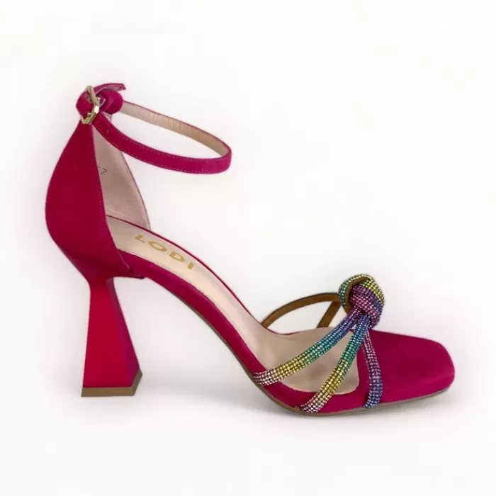 LODI Sandals- Hatin Pink Multi-Coloured Sandal