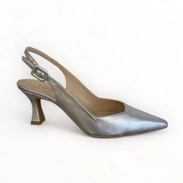 LODI High Heels- Juco Slingback Silver