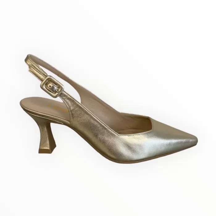 LODI High Heels- Juco Slingback Gold