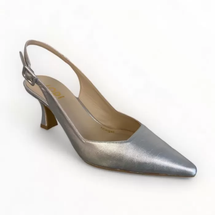 LODI High Heels- Juco Slingback Silver