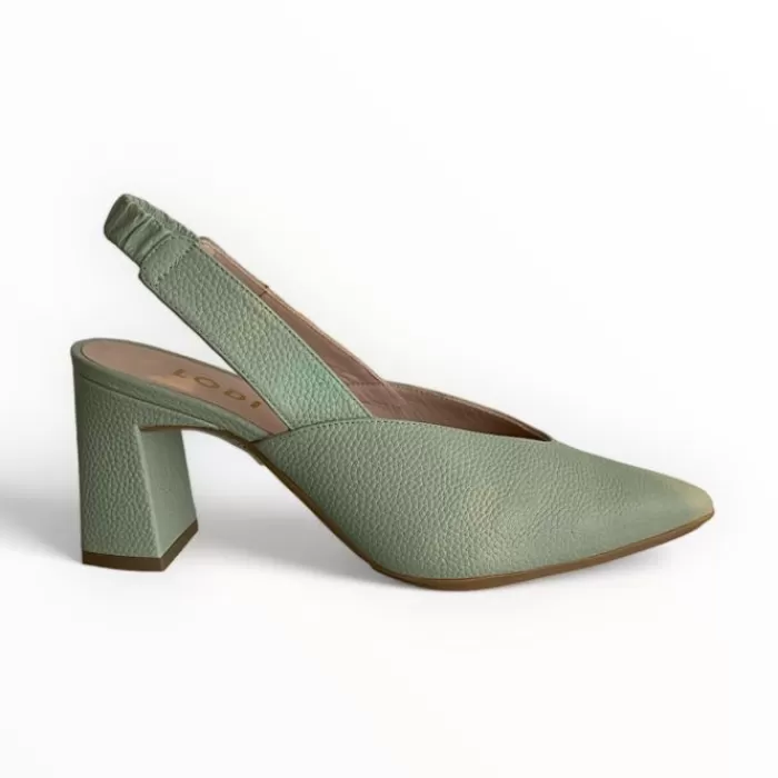 LODI High Heels- Milanesa Green Slingback Sage Green