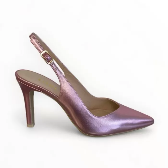 LODI High Heels- Raian-Tp Pink Slingback Metallic Pink