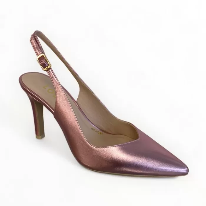 LODI High Heels- Raian-Tp Pink Slingback Metallic Pink