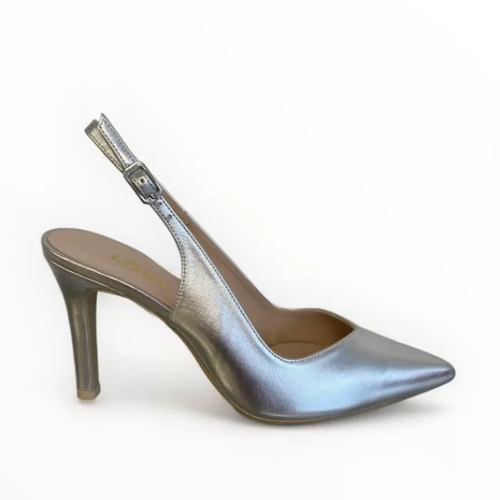 LODI High Heels- Raian-Tp Slingback Silver