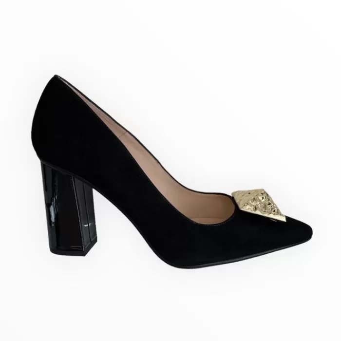 LODI High Heels- Senia Suede Shoe Black