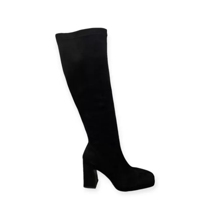 LODI Knee High Boots- Suede Knee High Boot Black