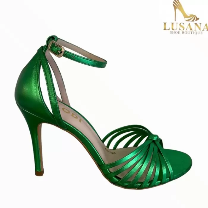 LODI Sandals- Yisis Cosmos Apple Green Metallic