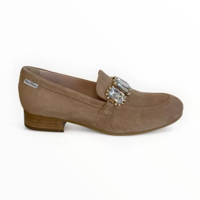 Marco Moreo Flats- Almond Suede Loafer