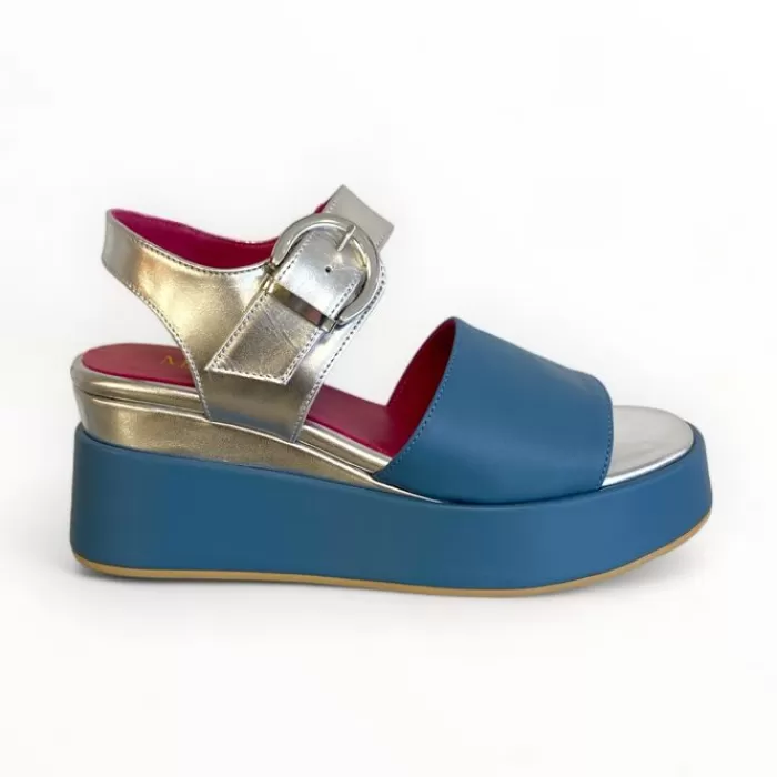 Marco Moreo Sandals- Blue & Silver Sandal