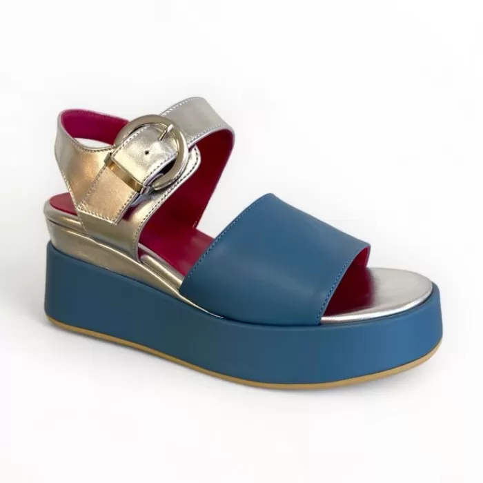 Marco Moreo Sandals- Blue & Silver Sandal