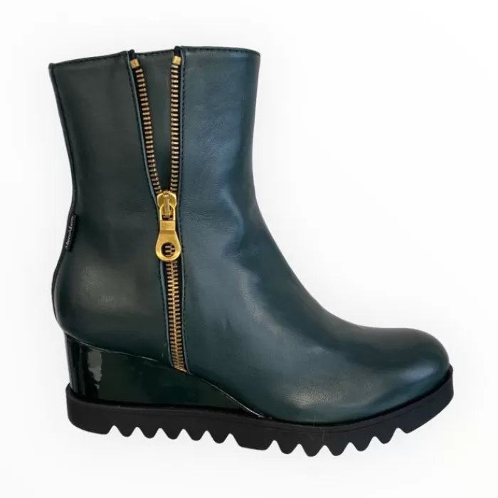 Marco Moreo Wedges- Chiara Wedge Boot Green