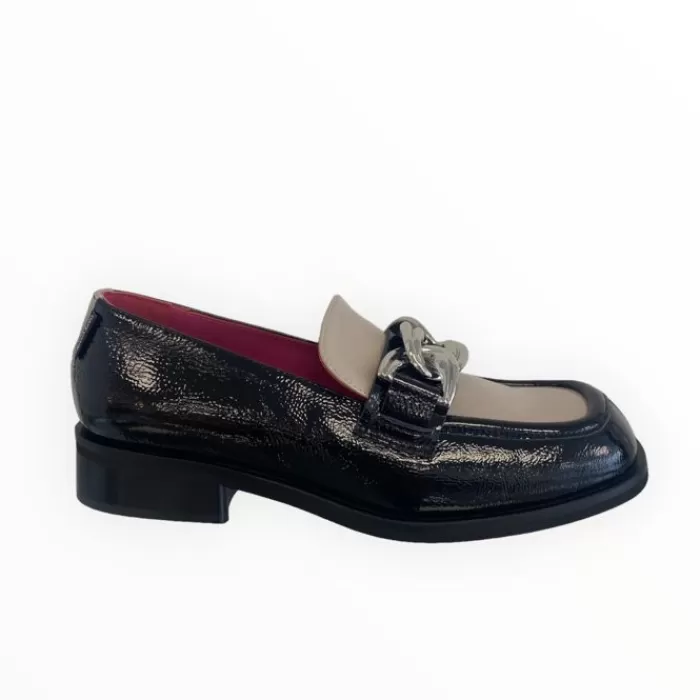 Marco Moreo Flats- Divina Loafer Black & Taupe