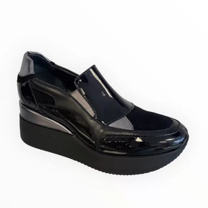 Marco Moreo Wedges- Gianni Mover Black