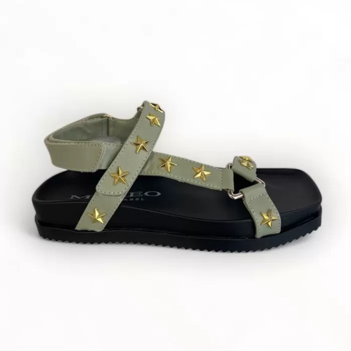 Marco Moreo Sandals- Green Sandal With Stars