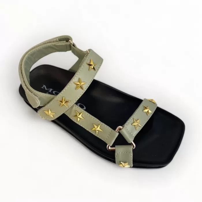 Marco Moreo Sandals- Green Sandal With Stars