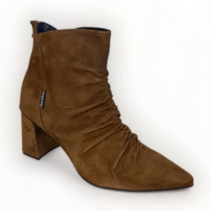 Marco Moreo Ankle Boots- Marzia Tan Suede Ankle Boot