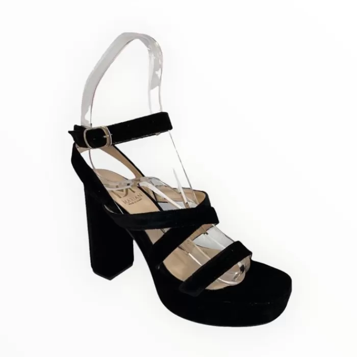 Marian Sandals- Black Velvet Sandal