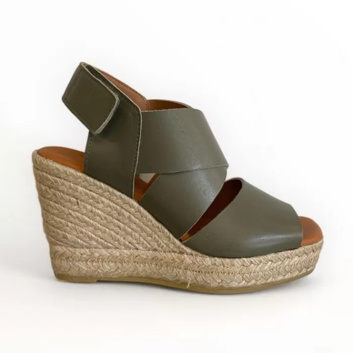 Marian Wedges- Espadrille Sandal Green