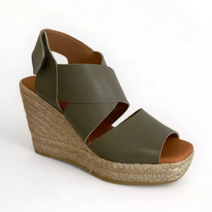 Marian Wedges- Espadrille Sandal Green