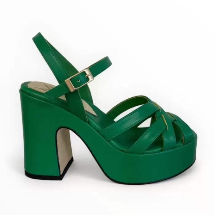 Marian Sandals- Green Platform Sandal