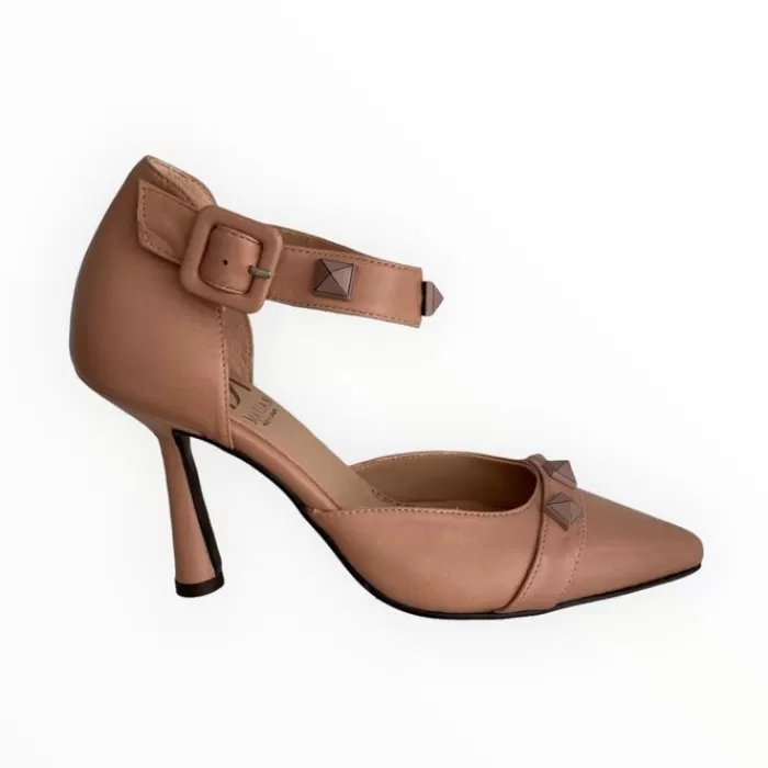 Marian High Heels- Leather Shoe Nude