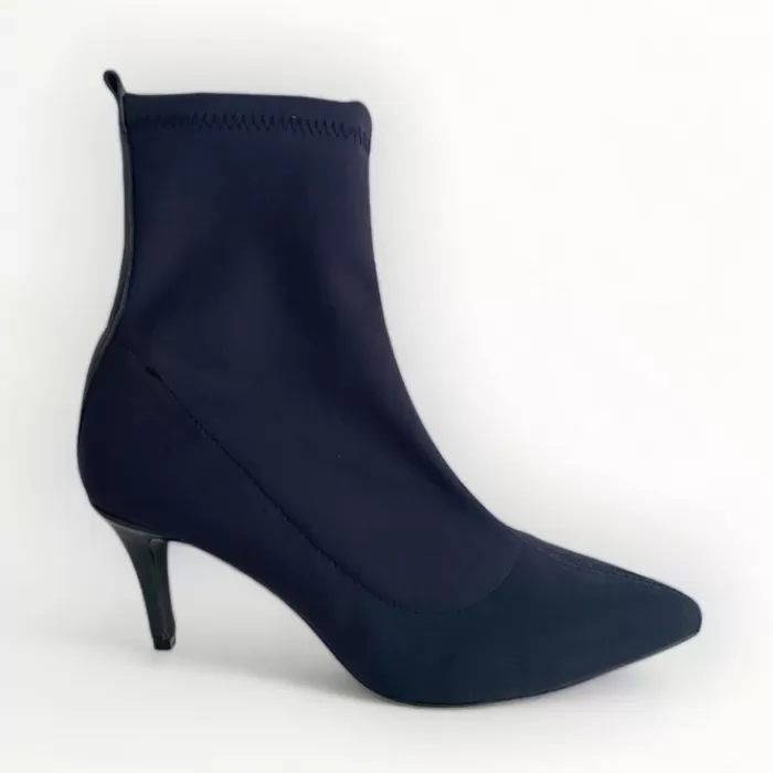 Marian High Heels- Navy Sock Boot