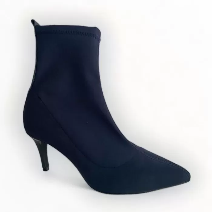 Marian High Heels- Navy Sock Boot