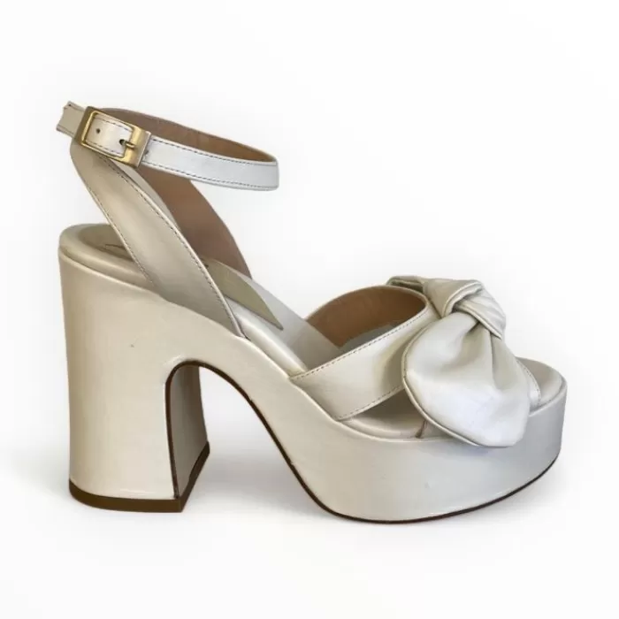 Marian Sandals- Off White Platform Sandal