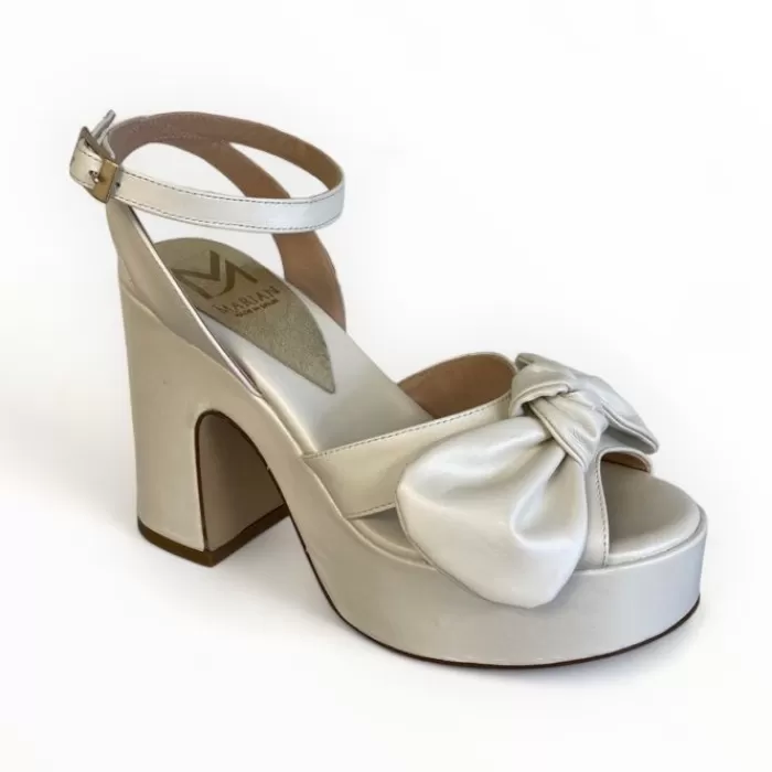 Marian Sandals- Off White Platform Sandal