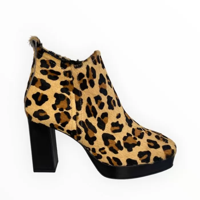 Marian Ankle Boots- Print Platform Boot Leopard