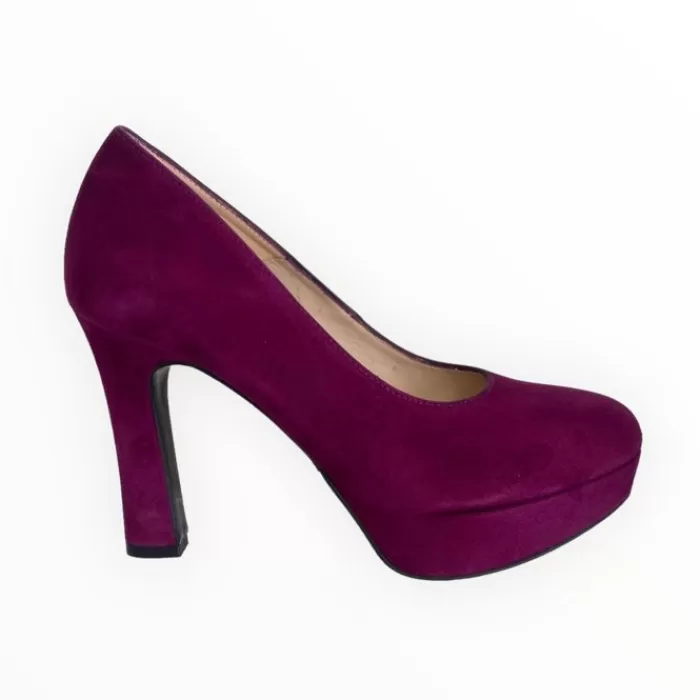 Marian High Heels- Purple Suede Platform Shoe